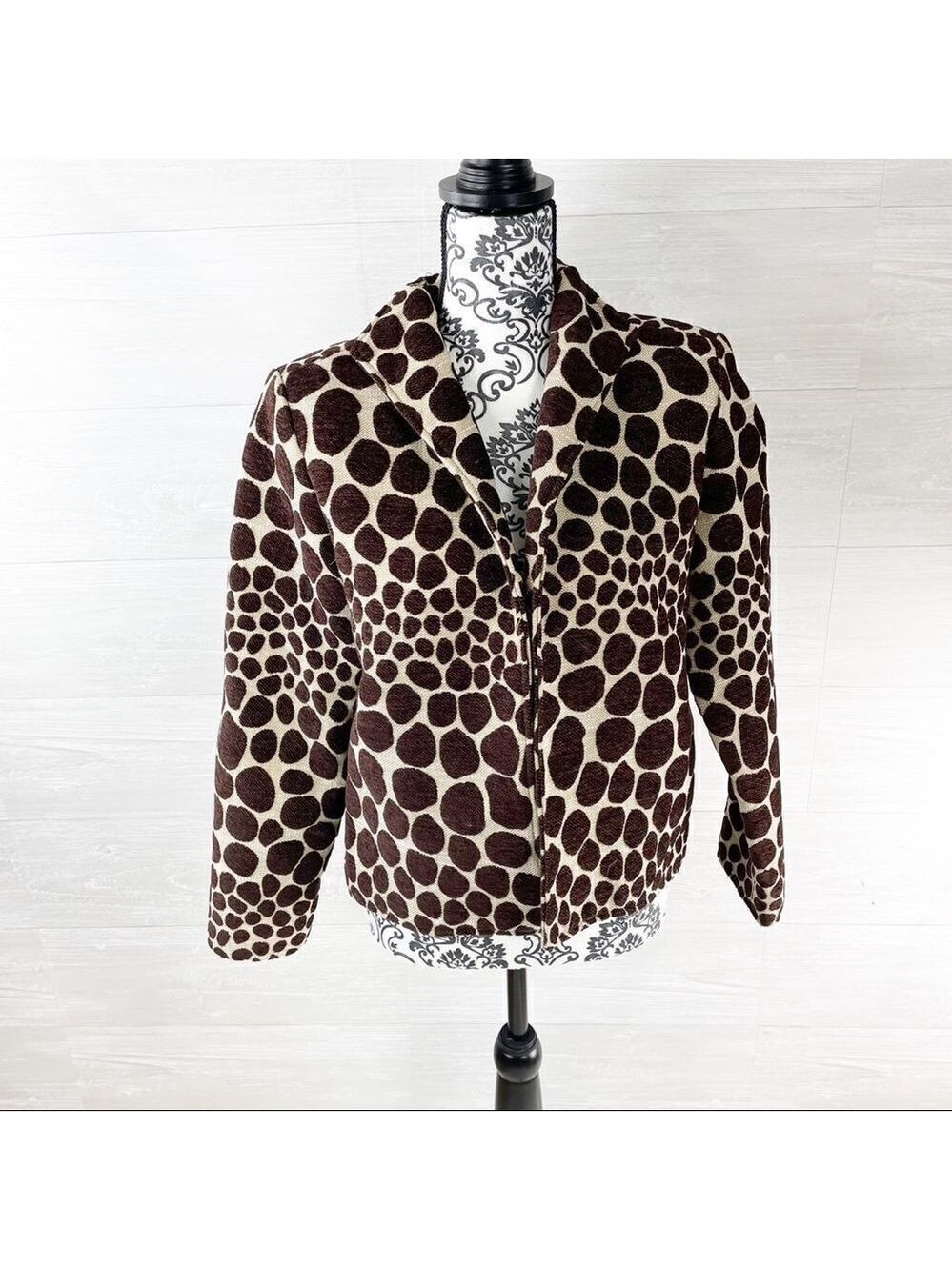 Vintage Painted Pony Animal Print Blazer Jacket